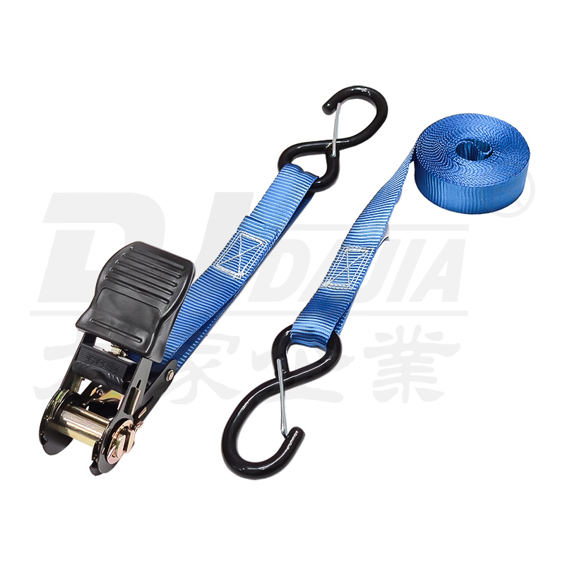 1 "(25 mm) 500 kg da 5 m cinghie cingoli per trasportatore cravatta con gancio con gancio